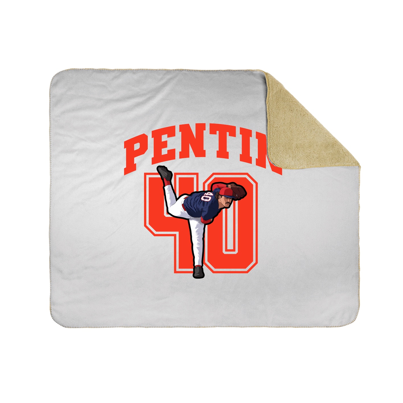 Throw Blanket — Number in White