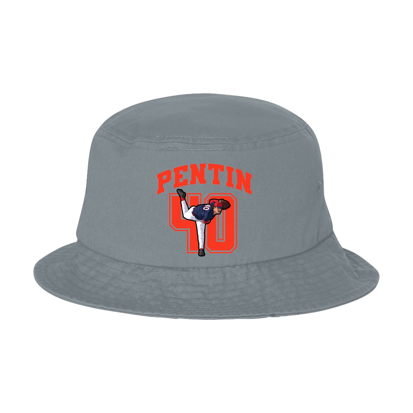 Bucket Cap — Number in Grey