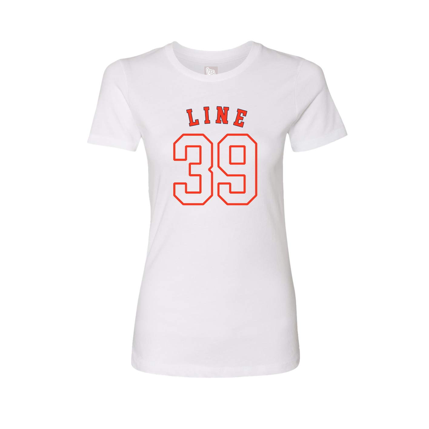 Fitted Women's Tee — Shirsey Arch in White