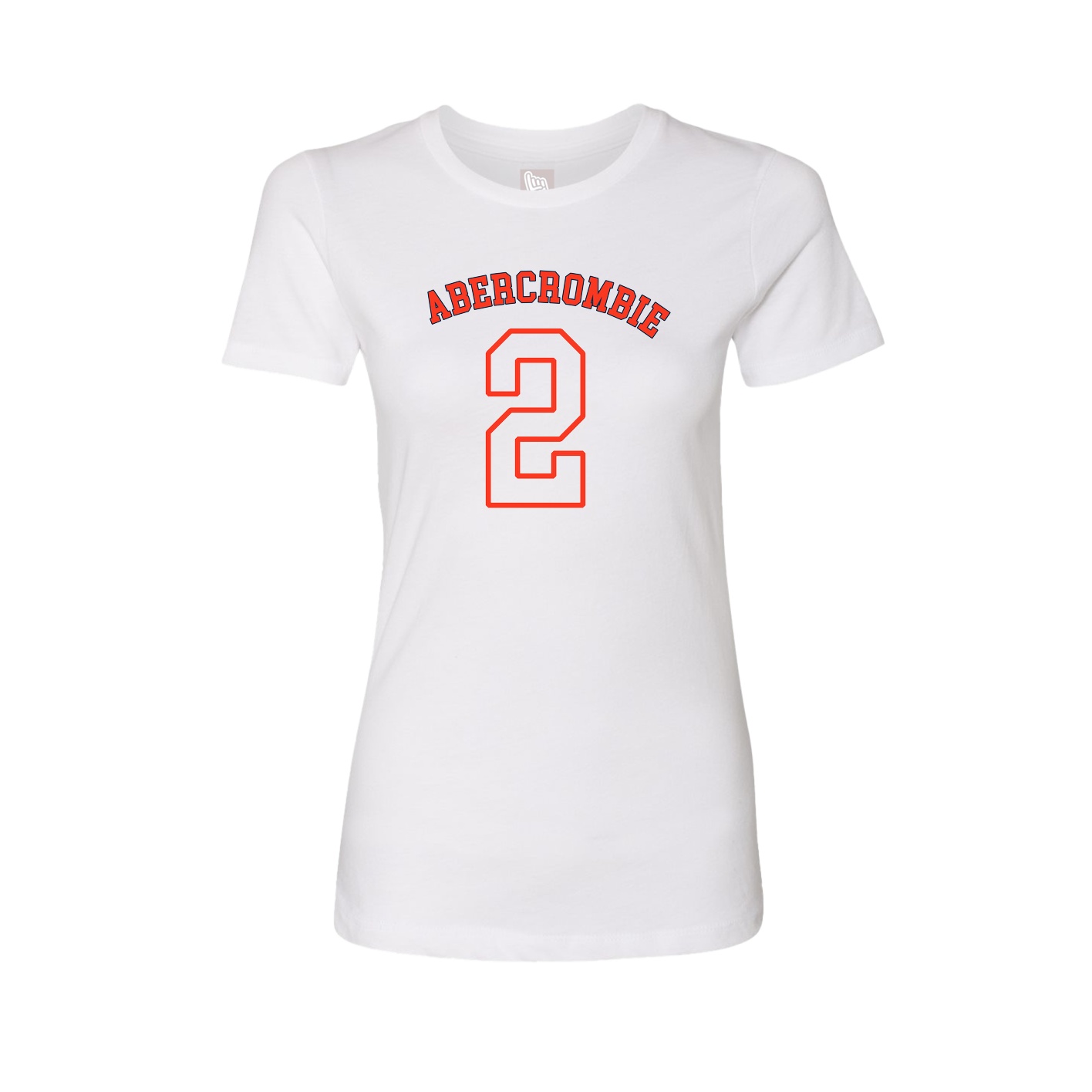 Fitted Women's Tee — Shirsey Arch in White
