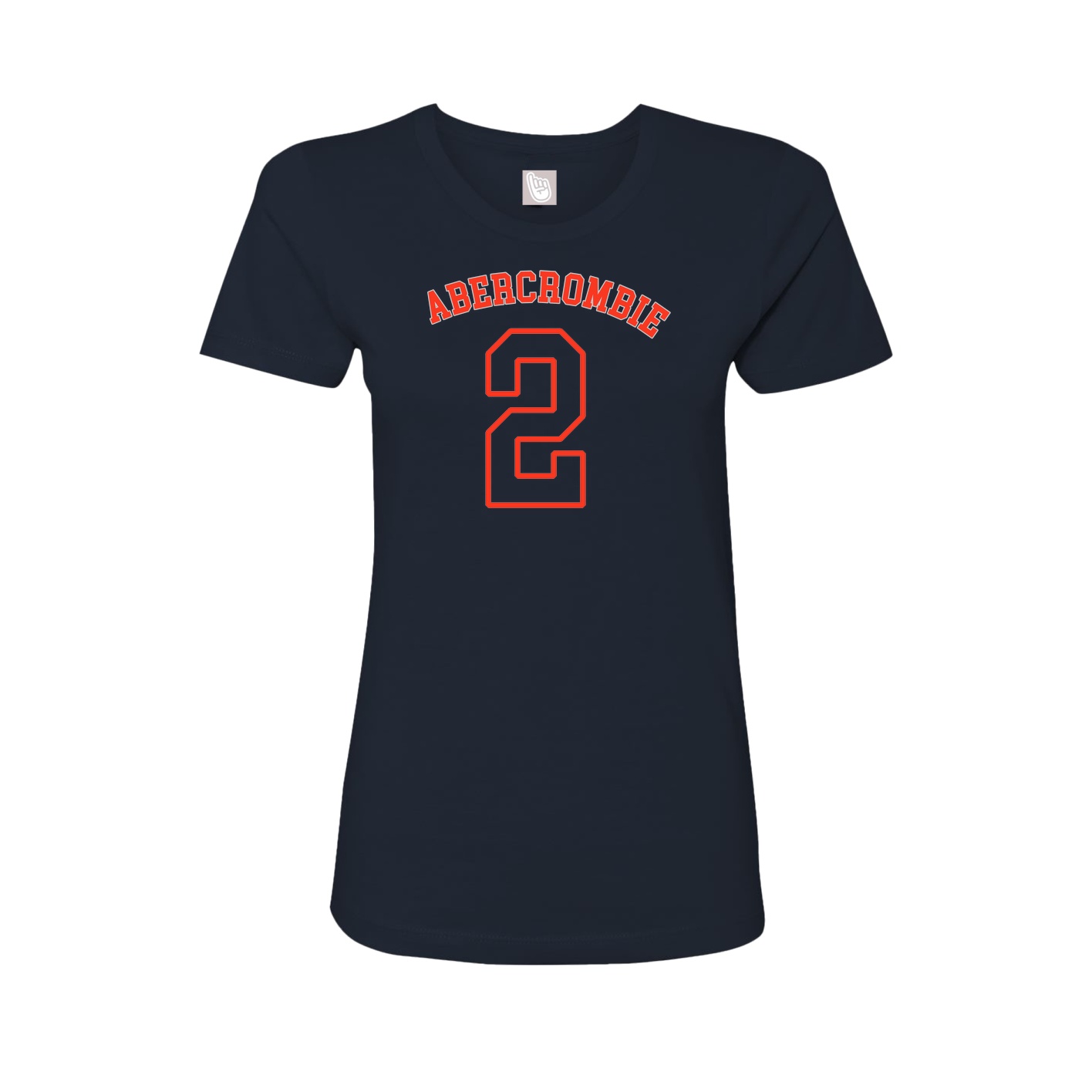 Fitted Women's Tee — Shirsey Arch in Navy