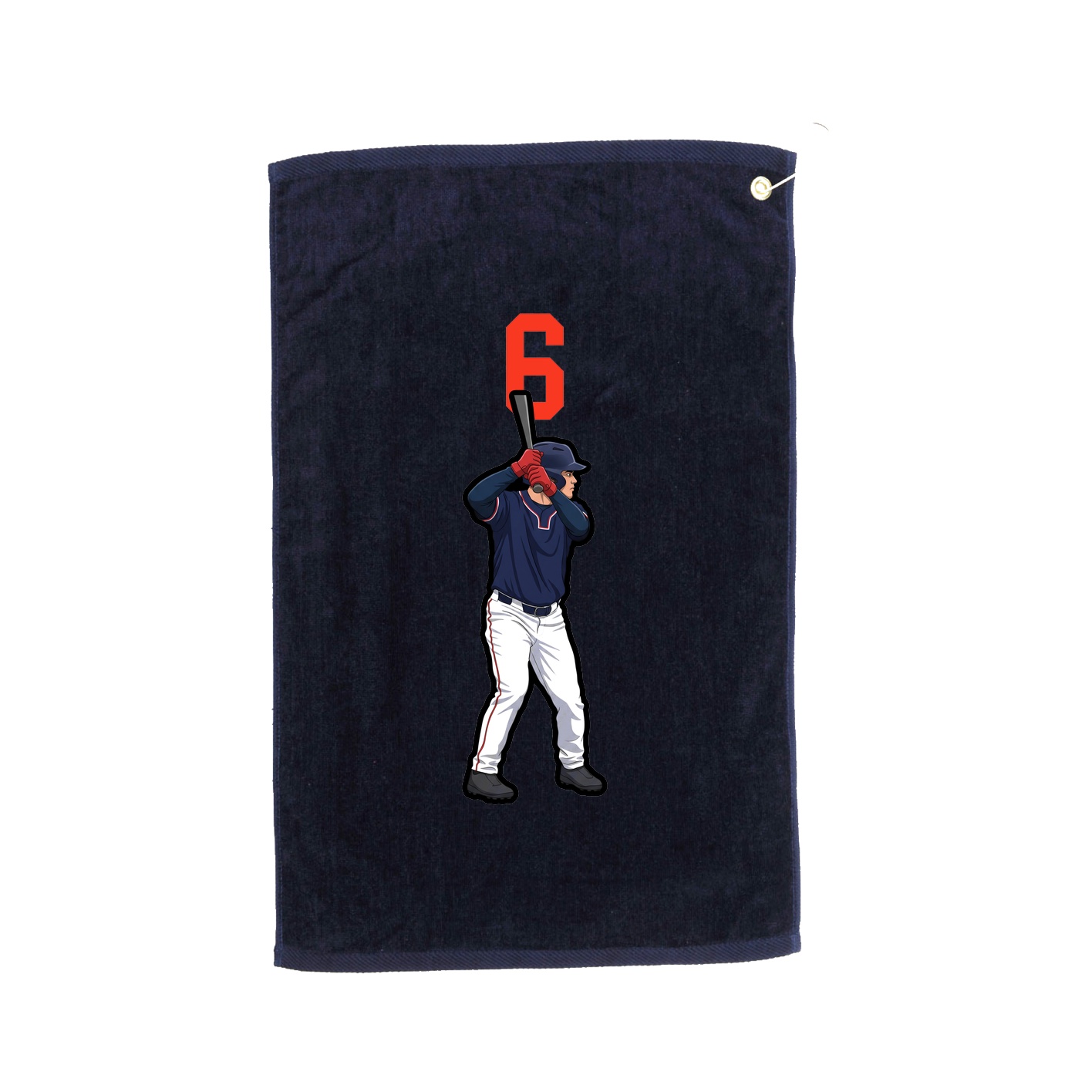 Golf Towel — Number Top in Navy