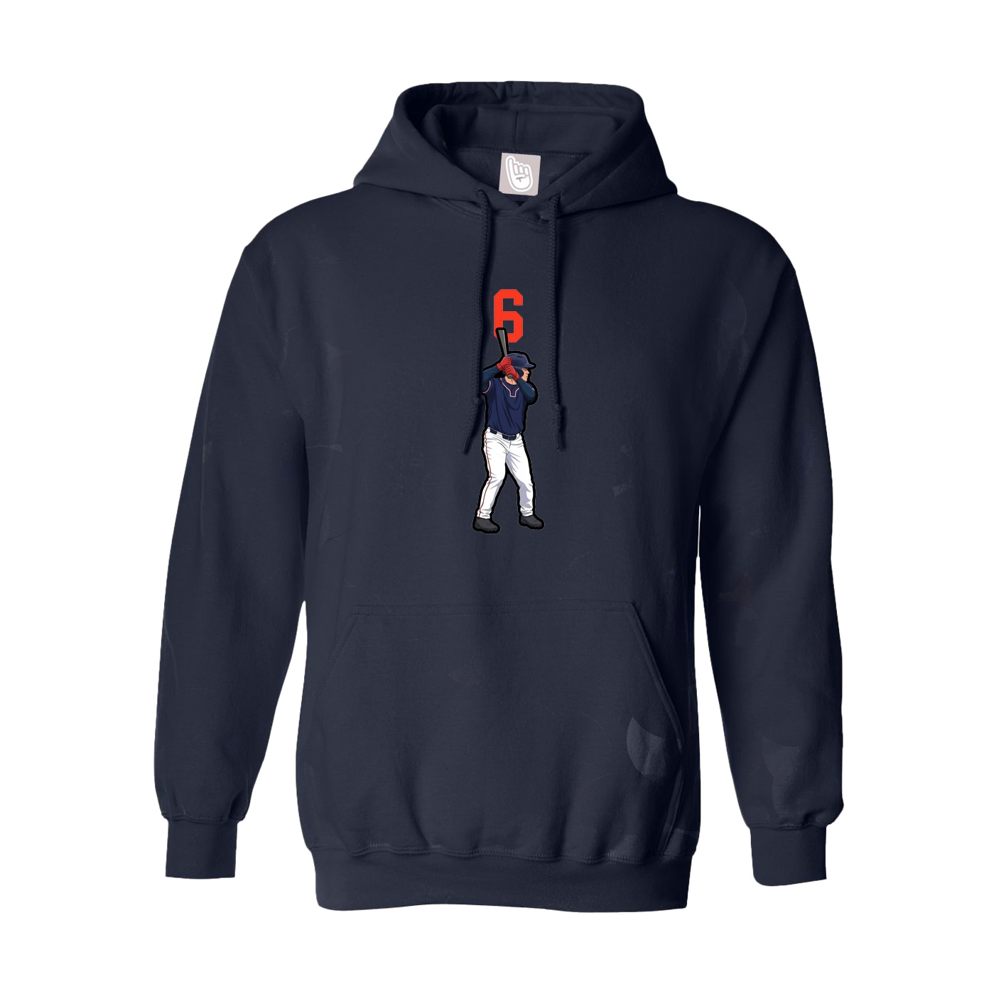 Youth Hoodie — Number Top in Navy