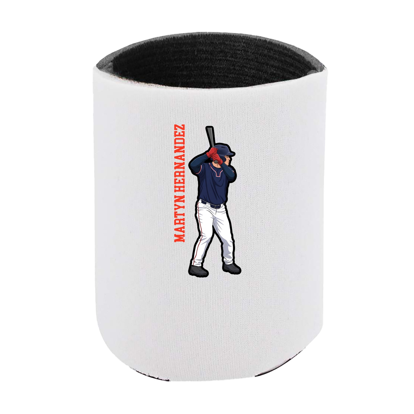 Can Holder — Name Vertical in White