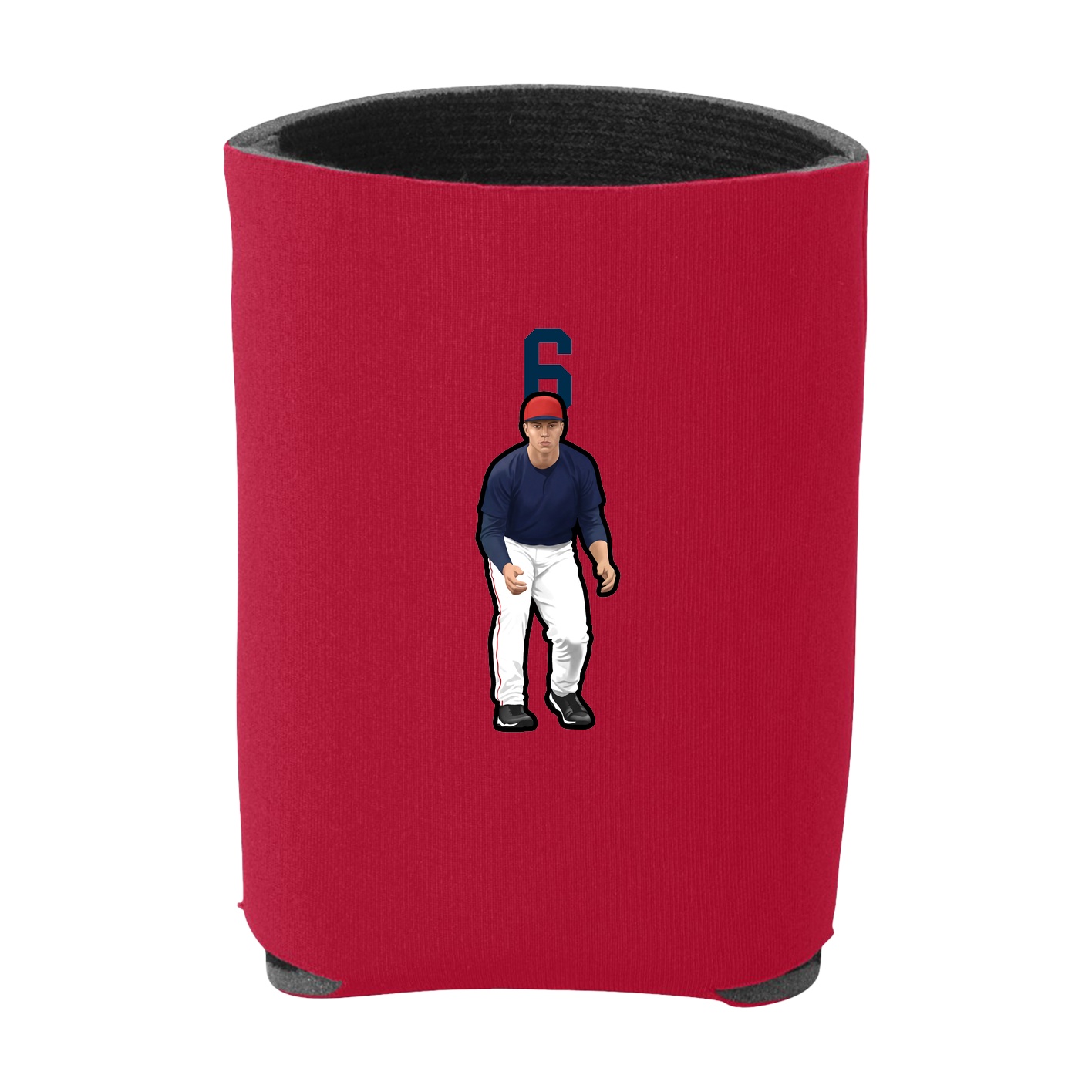 Can Holder — Number Top in Red