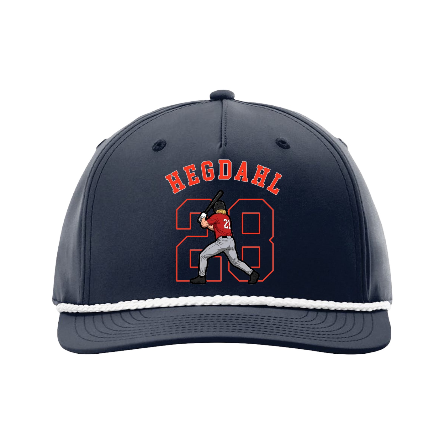 Five-Panel Classic Rope Cap — Shirsey Arch in Navy