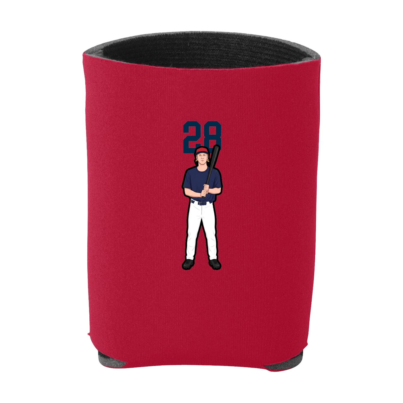 Can Holder — Number Top in Red