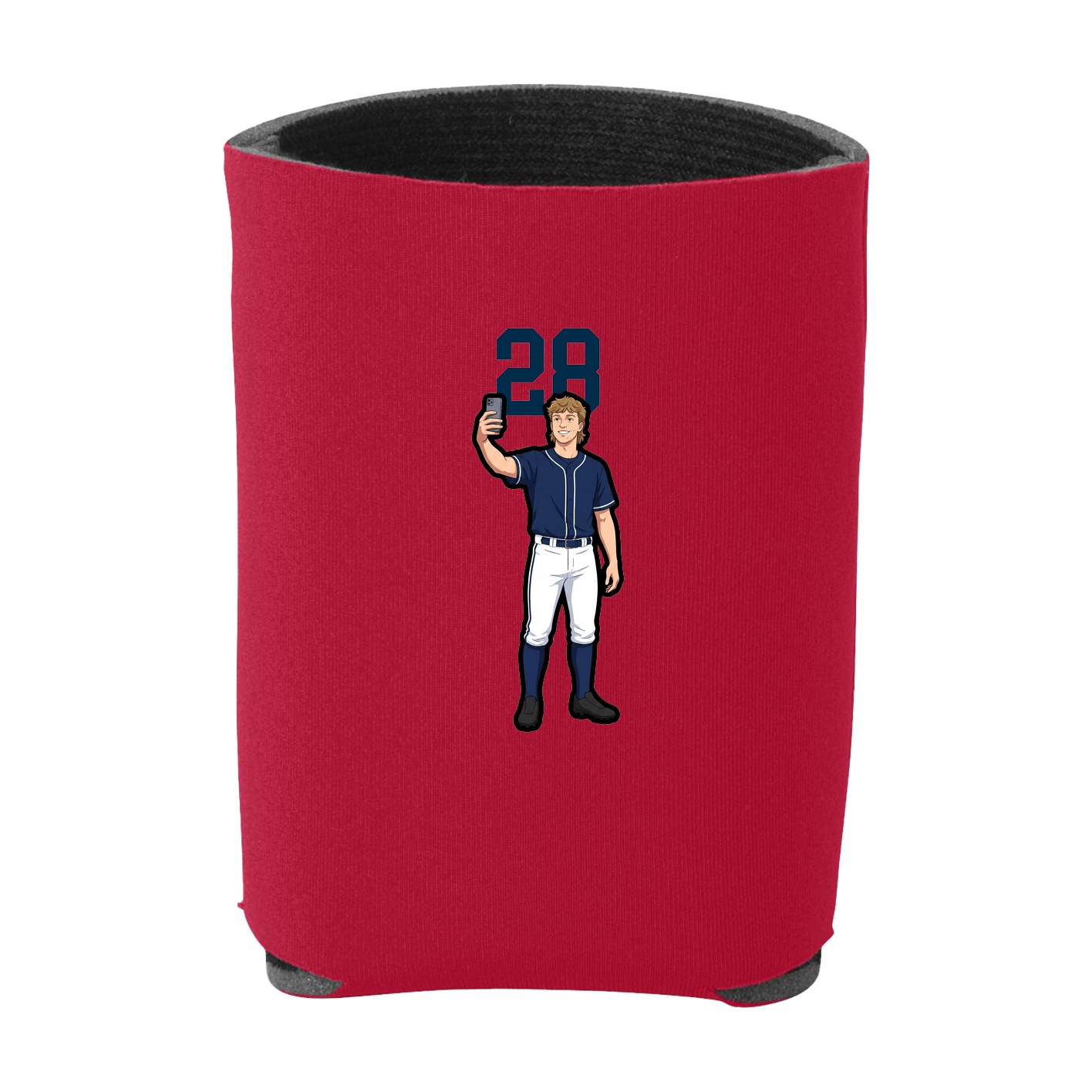 Can Holder — Number Top in Red