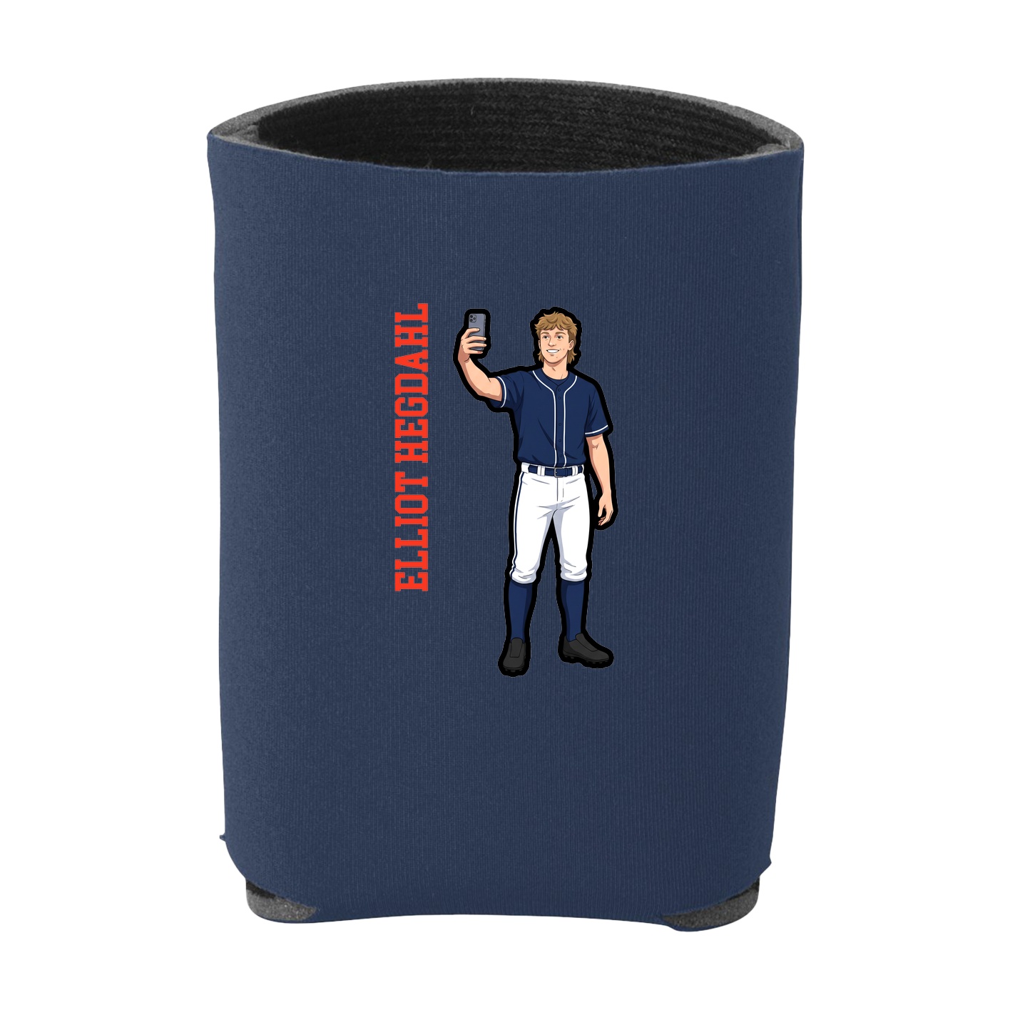 Can Holder — Name Vertical in Navy