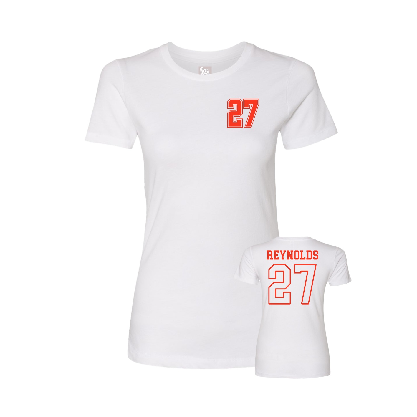 Womens Tee — Chest Back in White