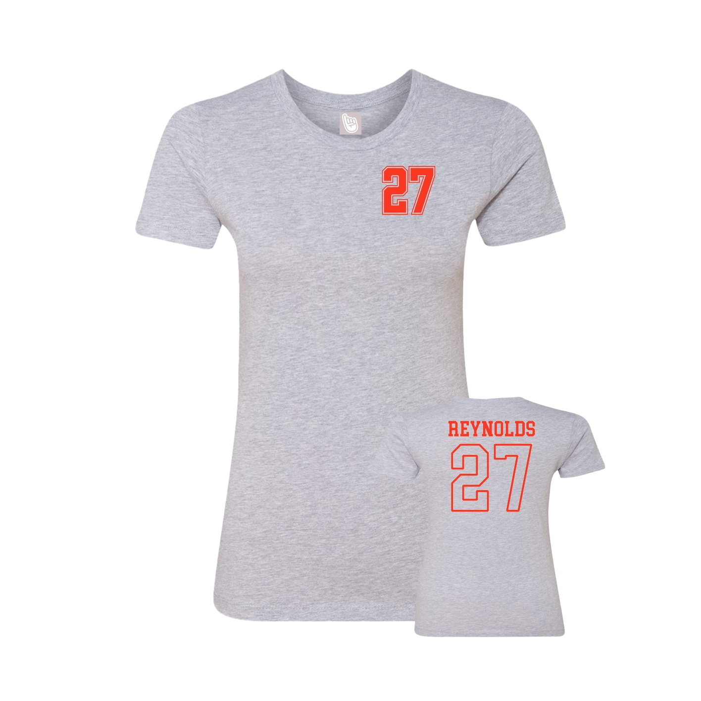 Womens Tee — Chest Back in Grey