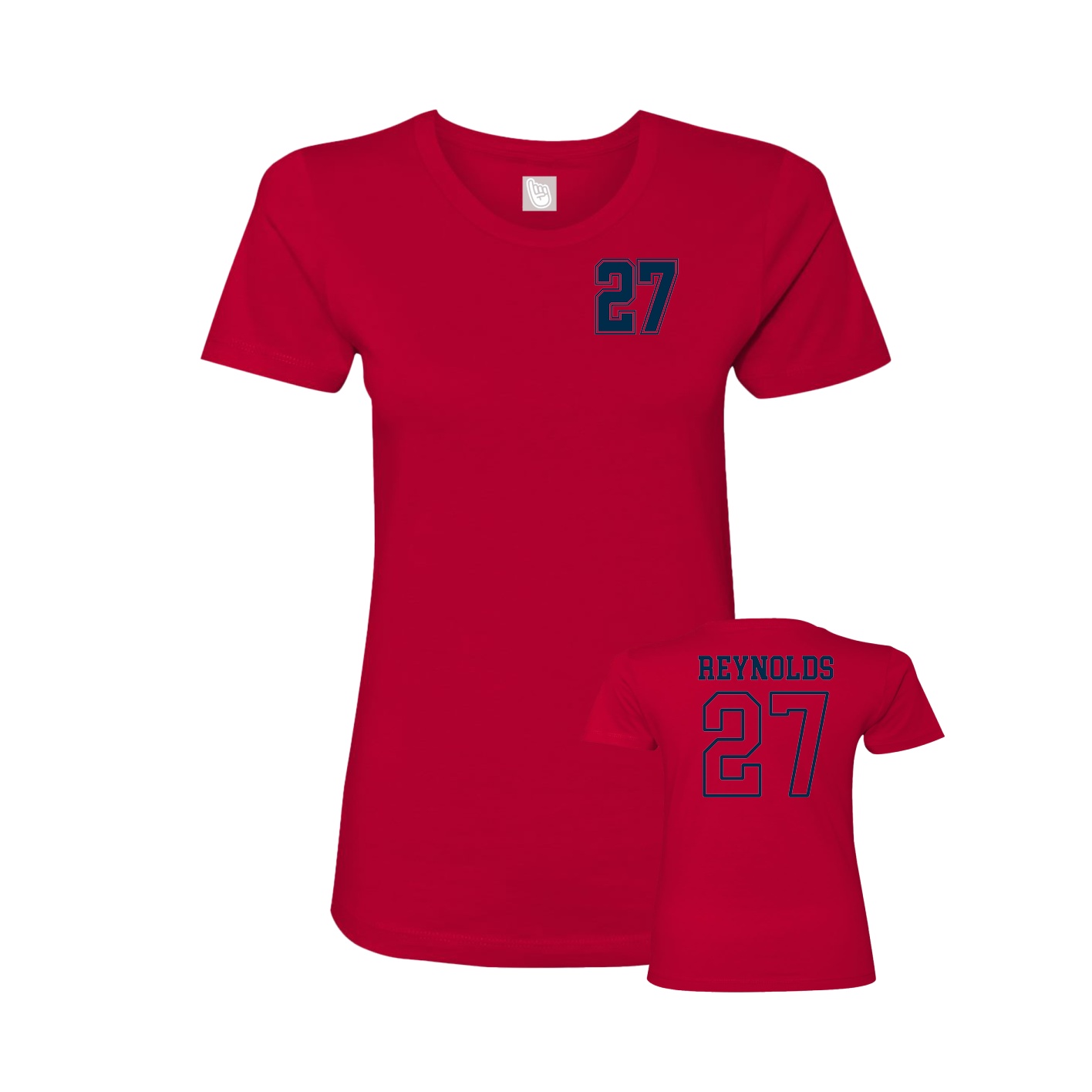 Womens Tee — Chest Back in Red