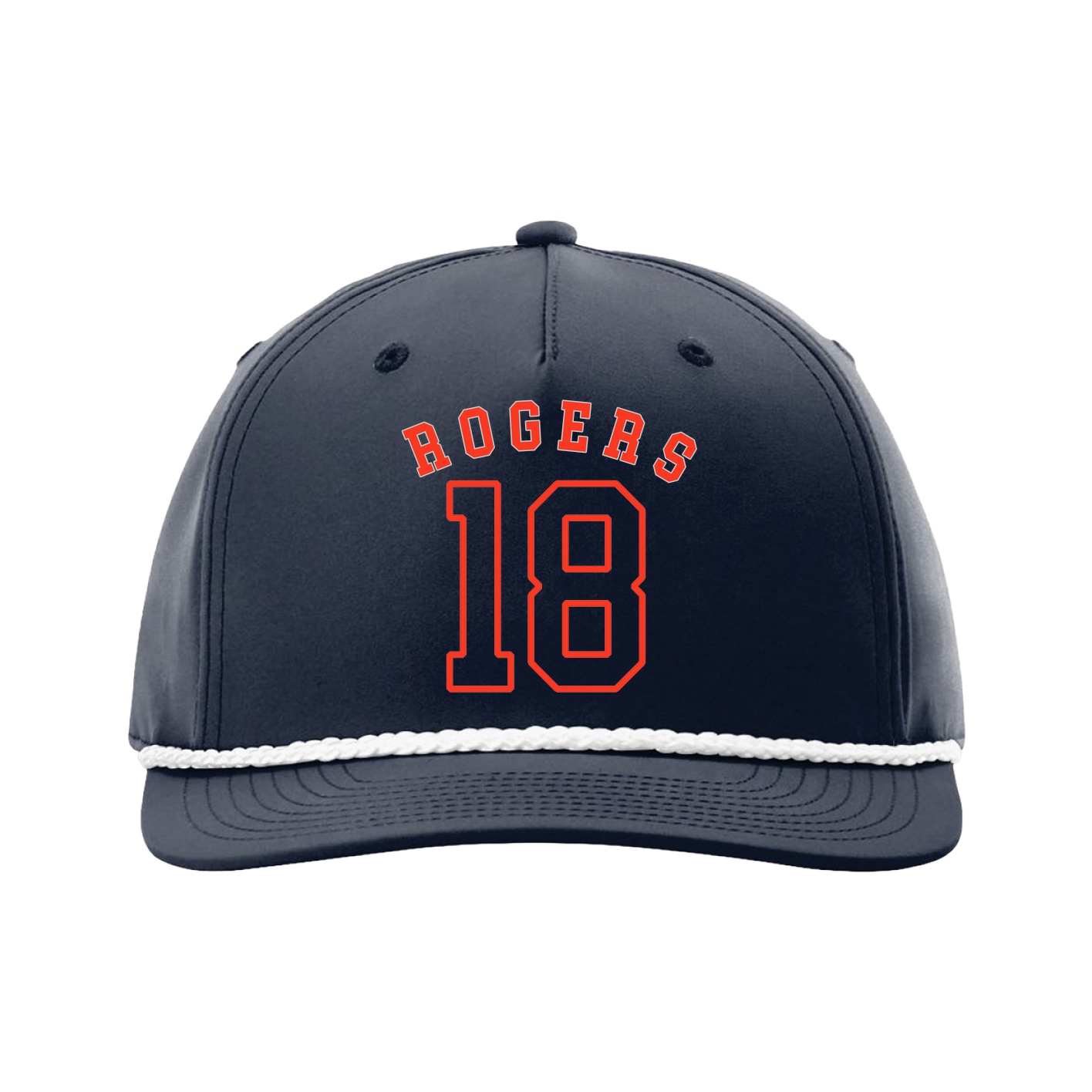 Five-Panel Classic Rope Cap — Shirsey Arch in Navy