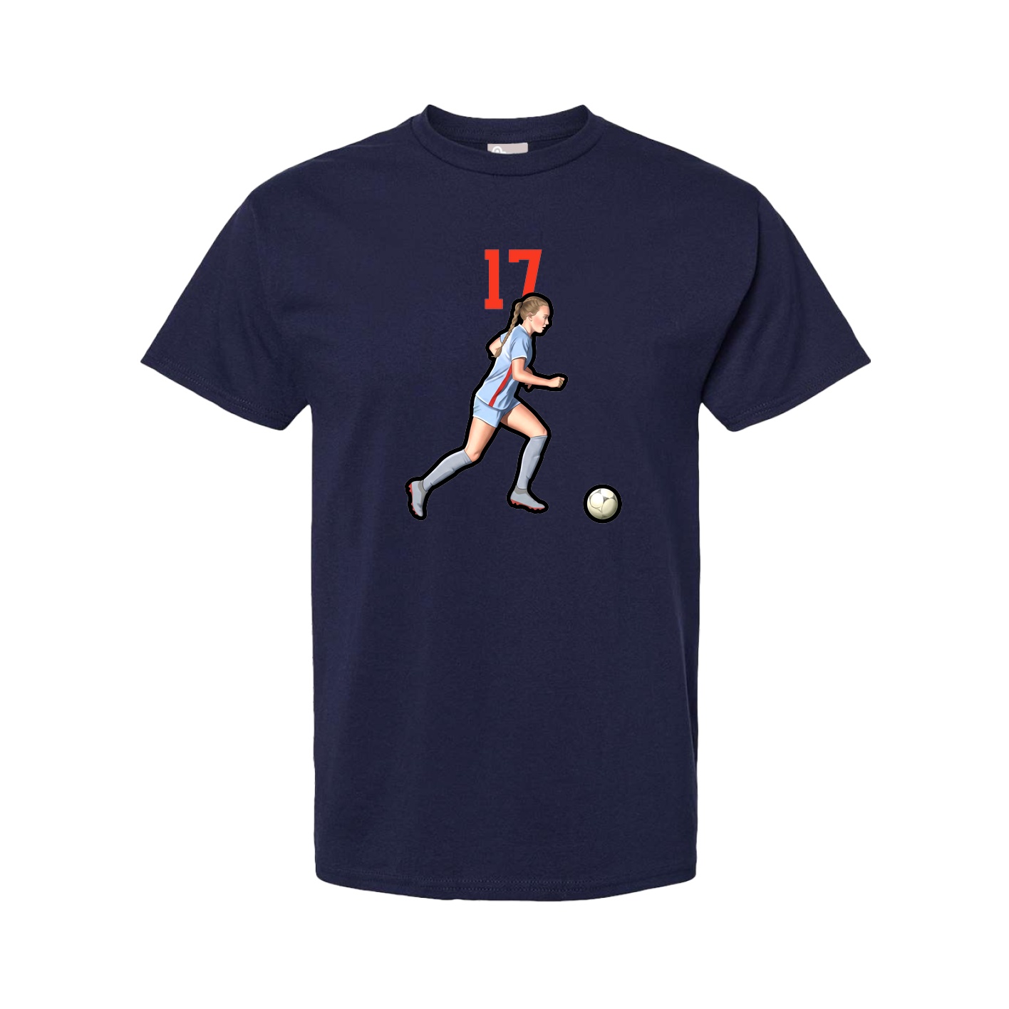 Tee — Number Top in Navy