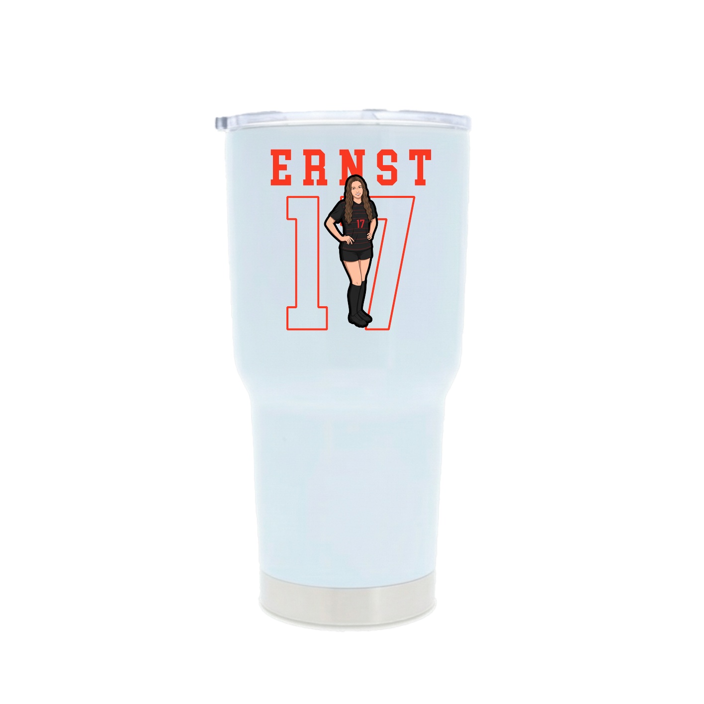 30oz Stainless Steel Tumbler — Shirsey in White