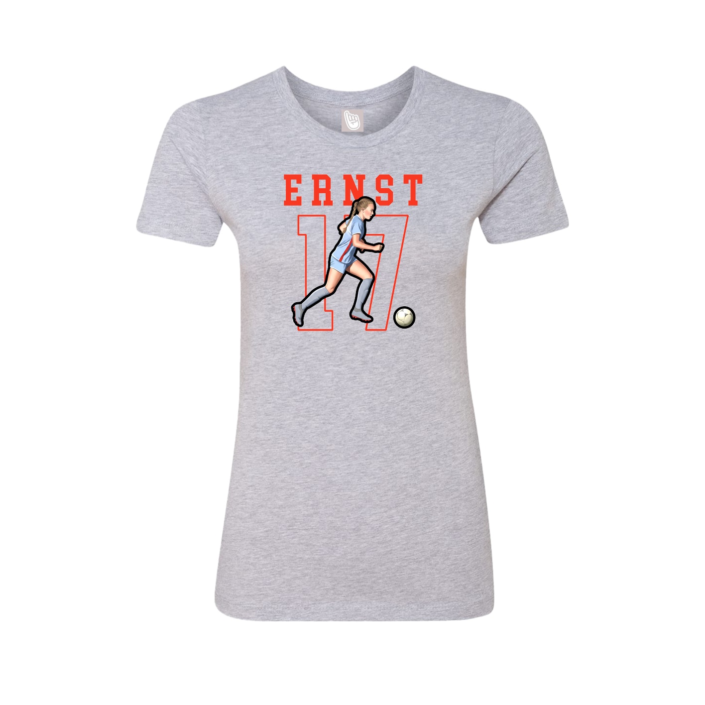 Fitted Women's Tee — Shirsey in Grey