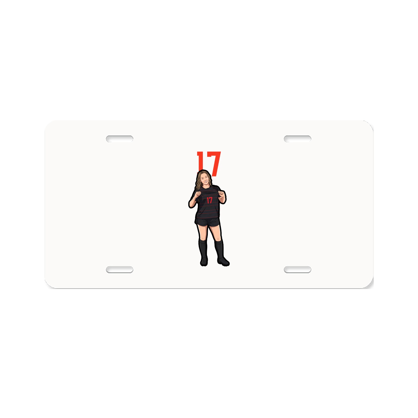 License Plate — Number Top in Classic