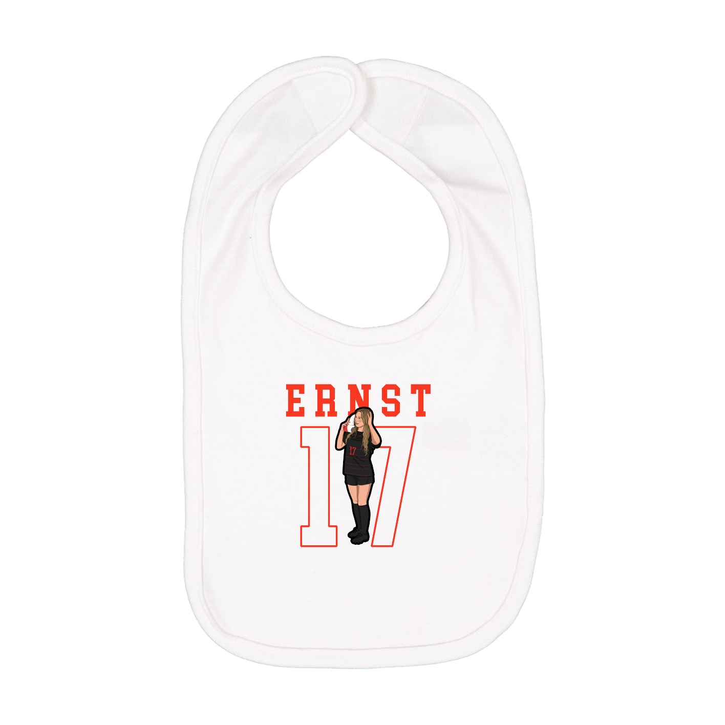 Infant Bib — Shirsey in White