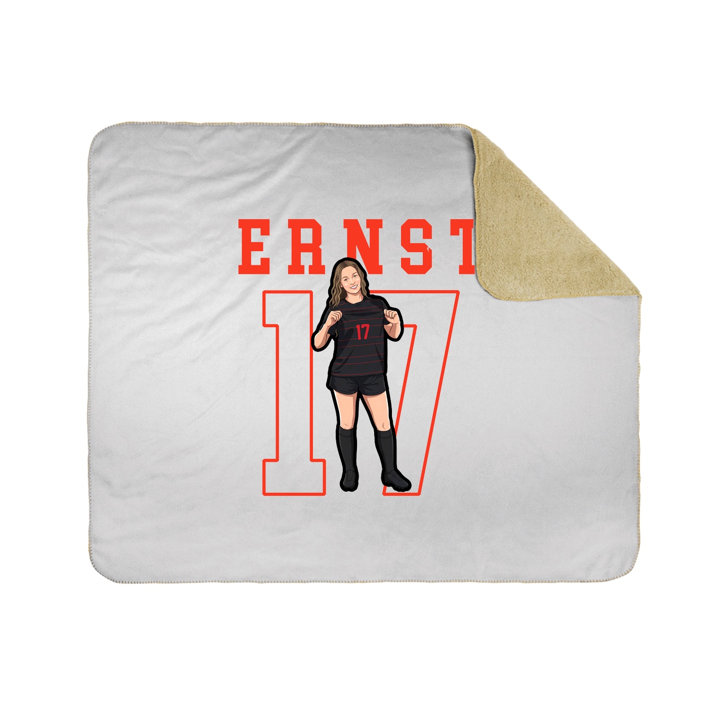 Throw Blanket — Shirsey in White
