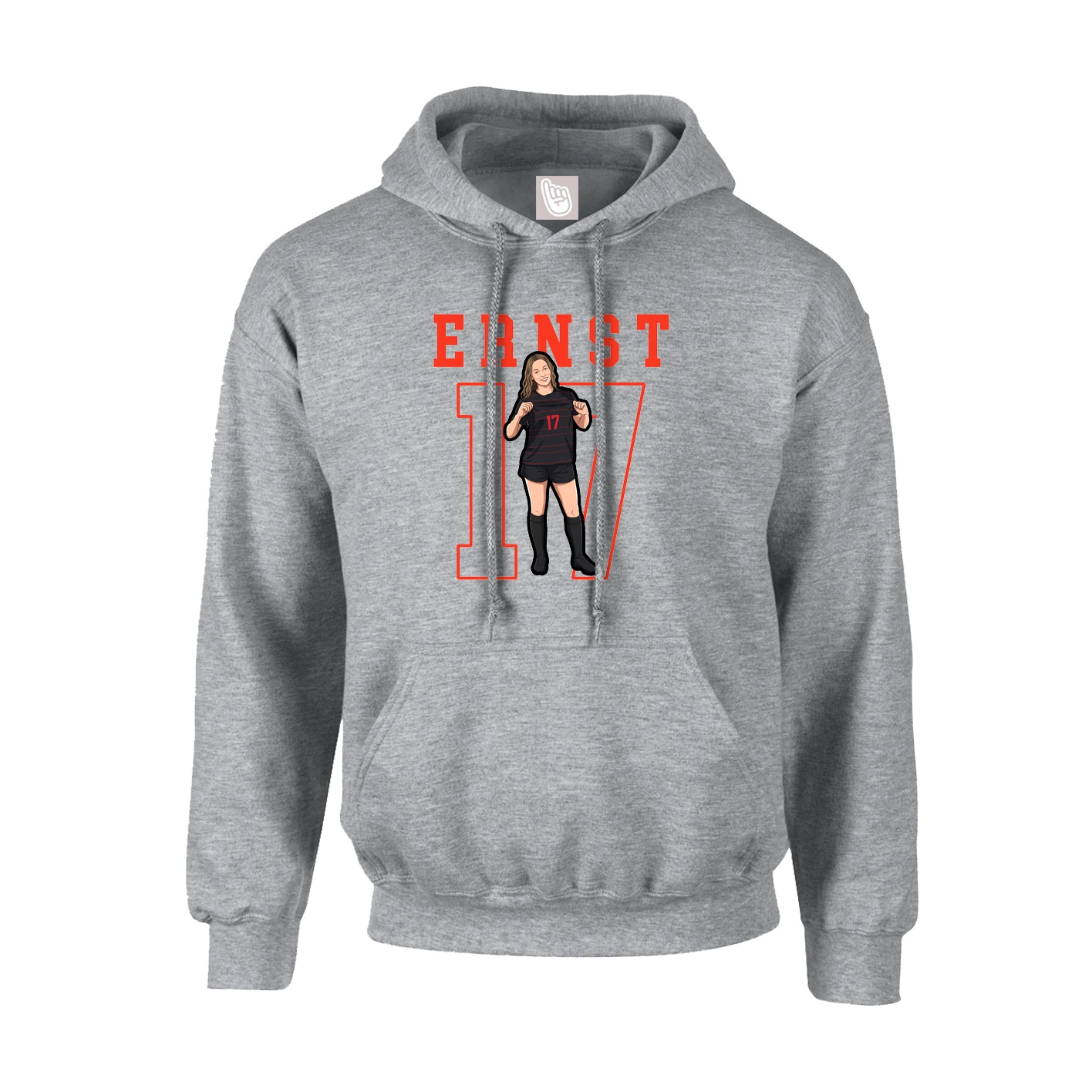 Hoodie — Shirsey in Grey