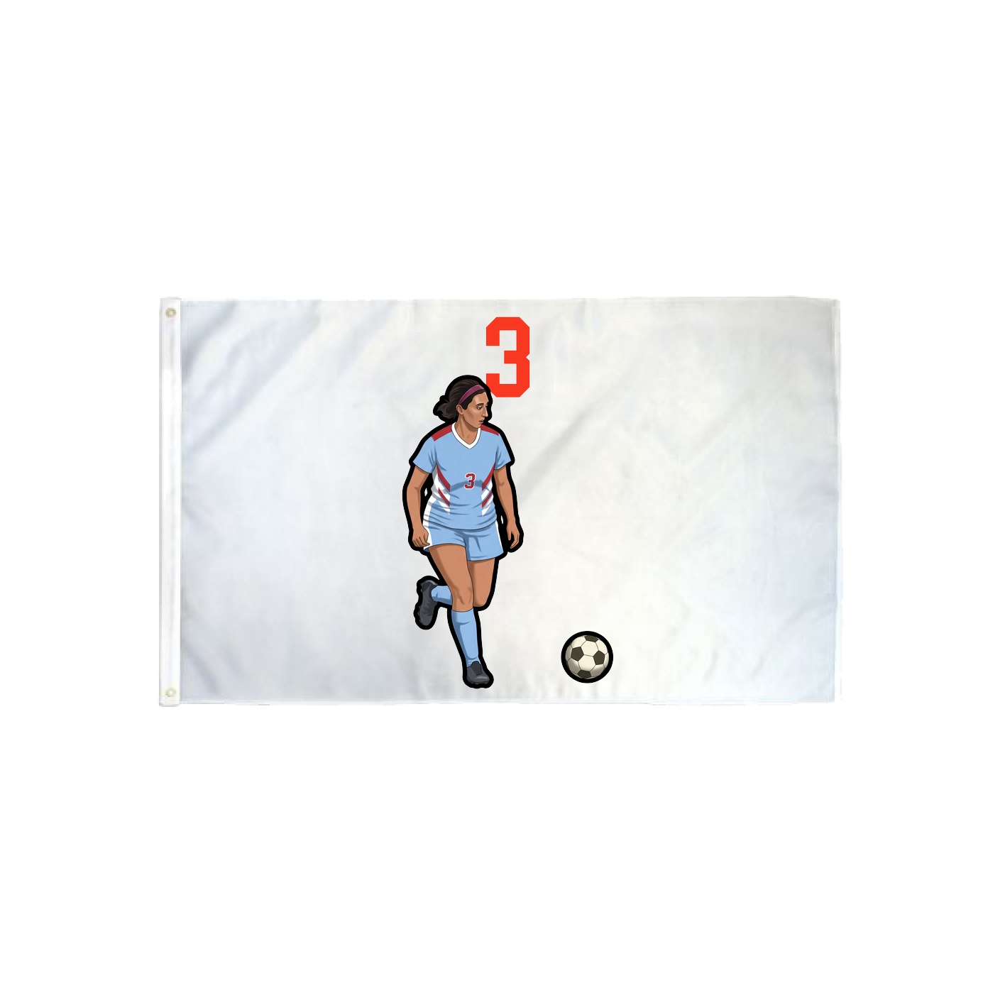 3x5 Flag — Number Top in Classic