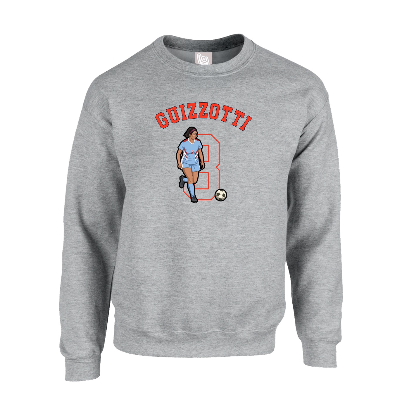 Fleece Crew — Shirsey Arch in Grey
