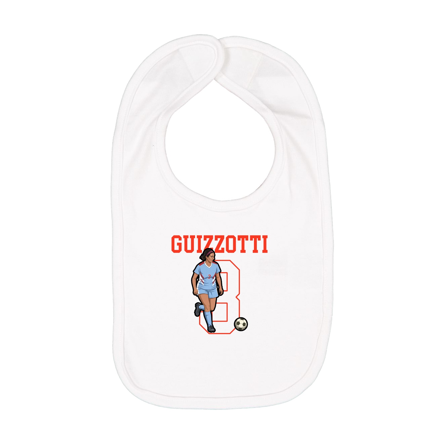Infant Bib — Shirsey in White
