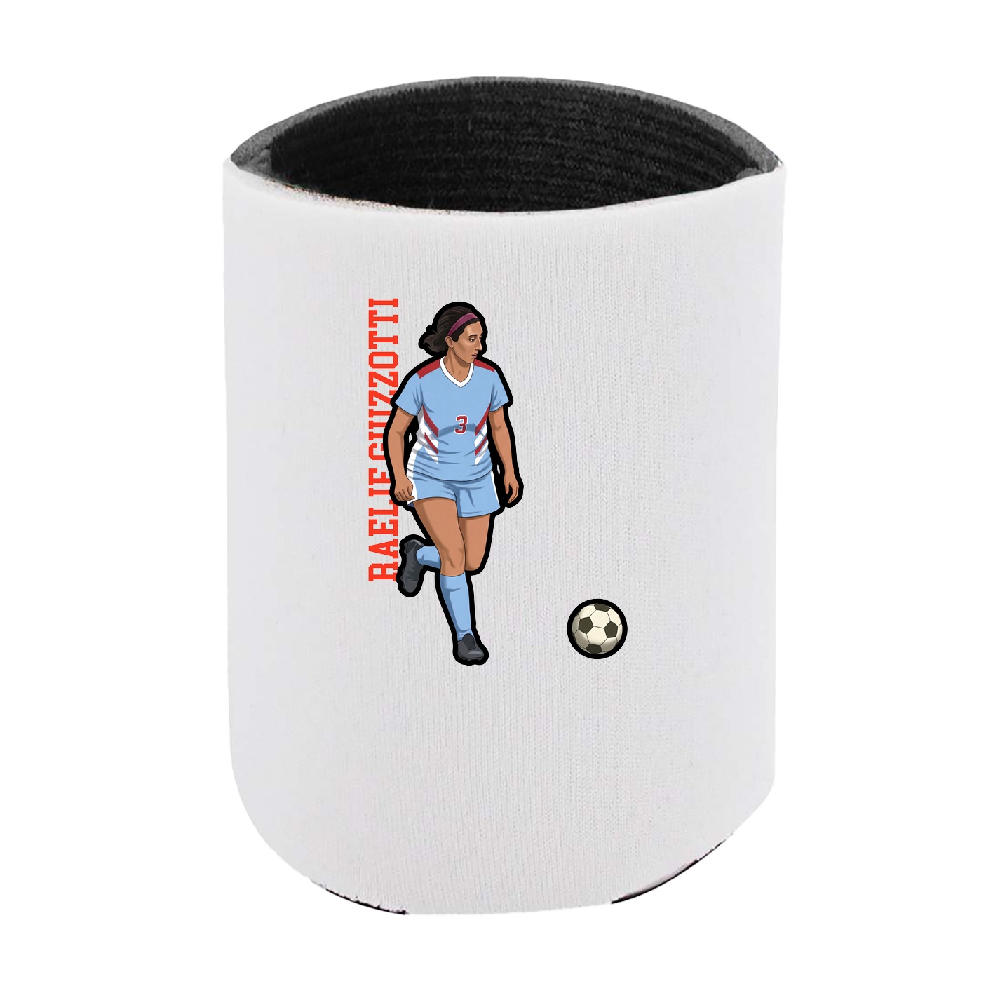 Can Holder — Name Vertical in White