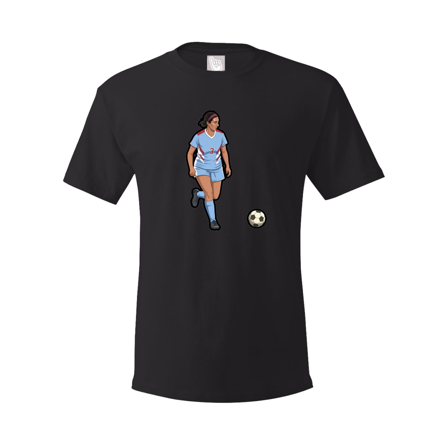 Tee — Name Vertical in Black