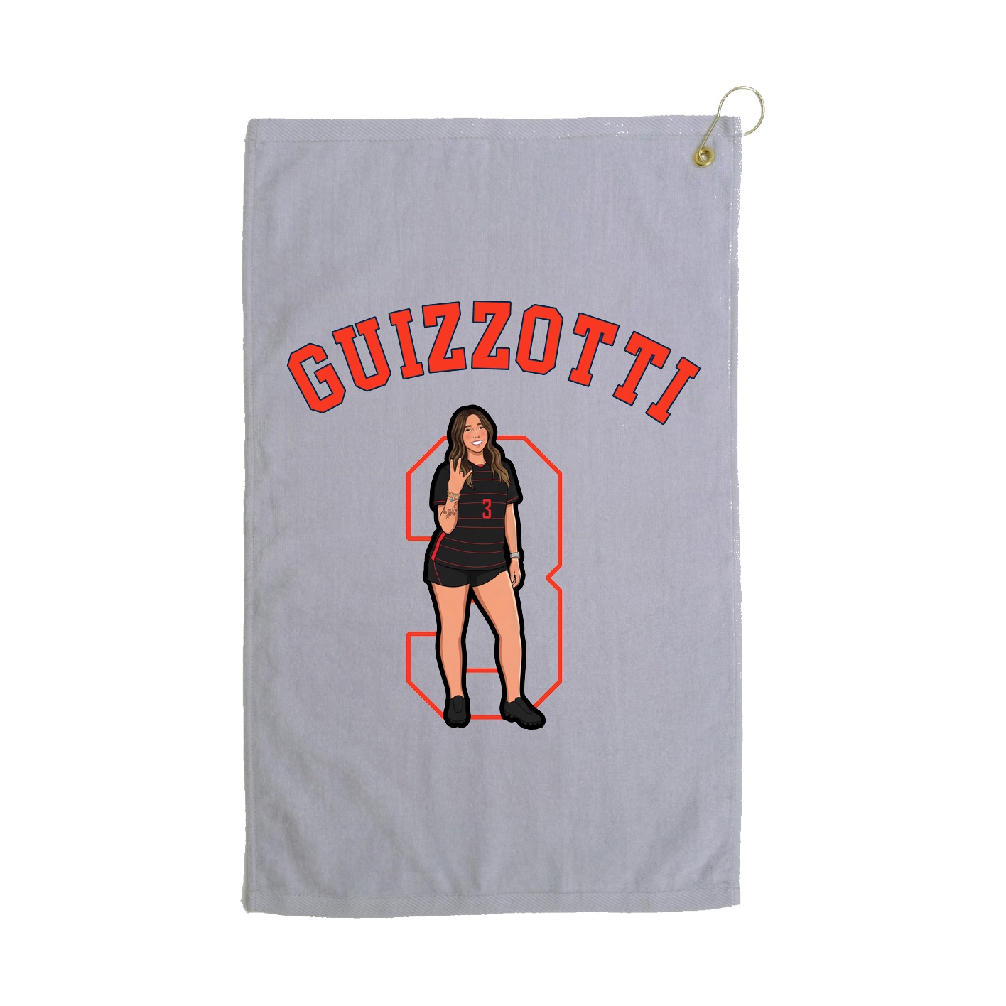 Golf Towel — Shirsey Arch in Grey