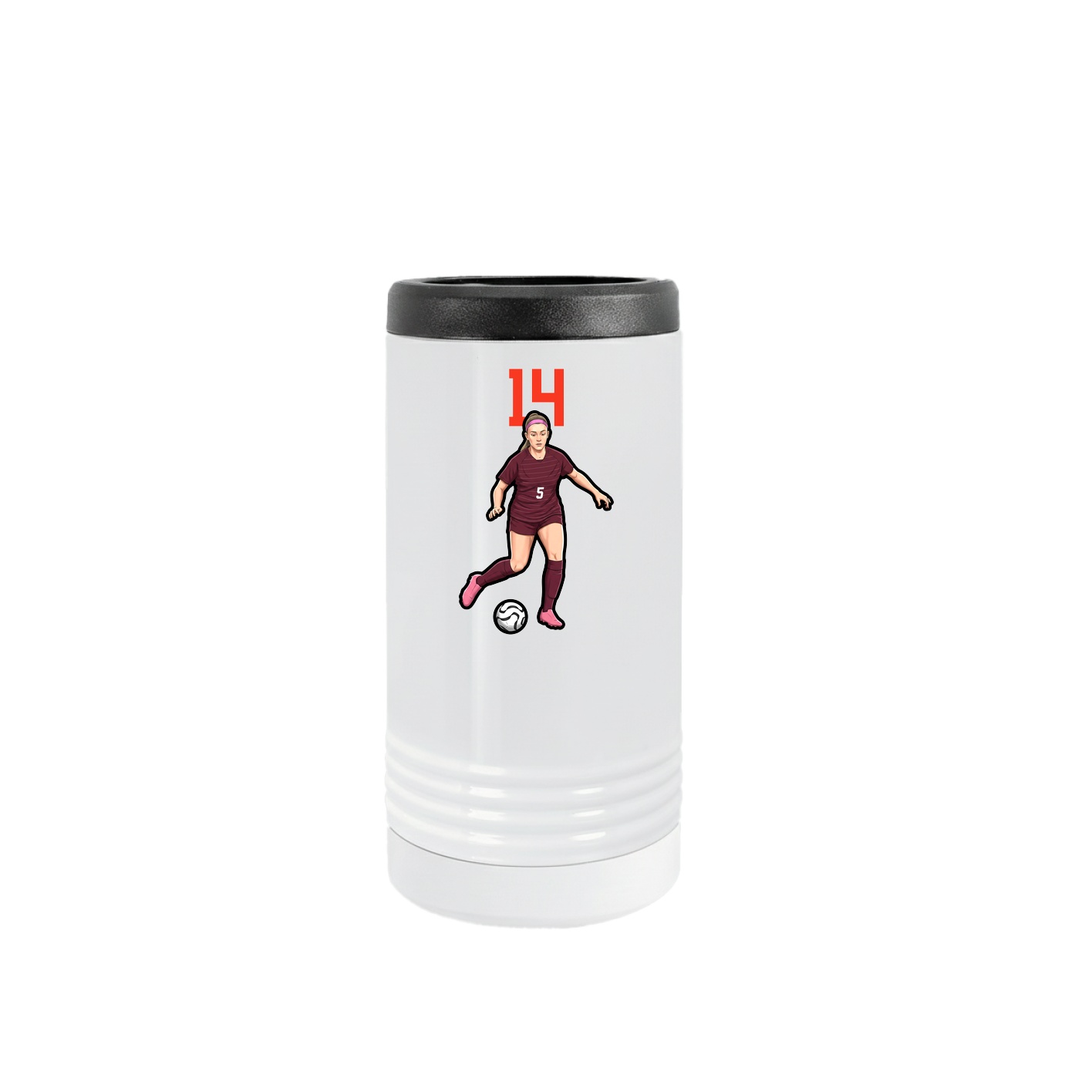 Slim Beverage Holder — Number Top in White