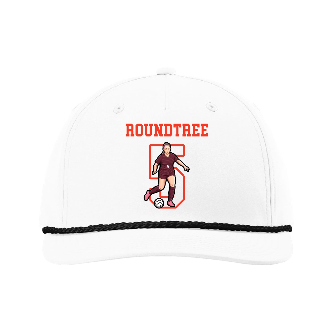 Five-Panel Classic Rope Cap — Shirsey in White