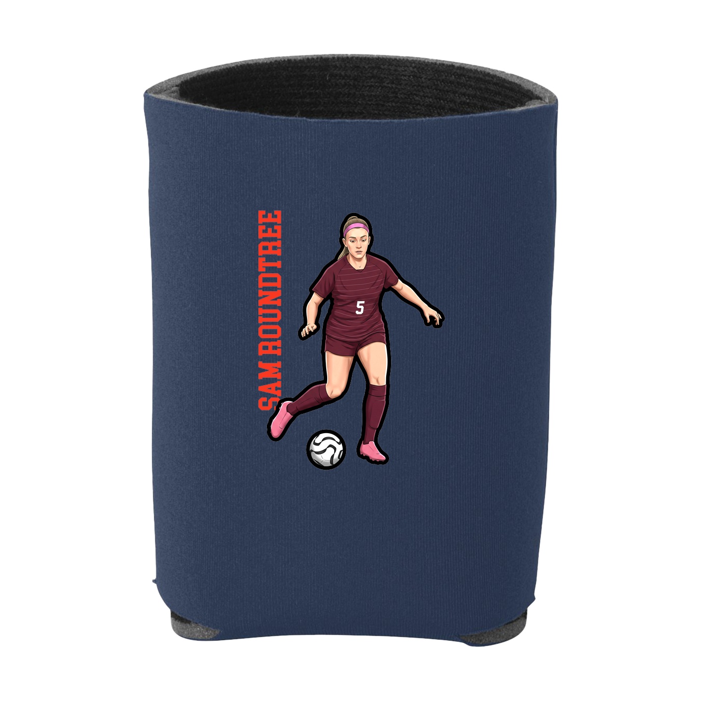 Can Holder — Name Vertical in Navy