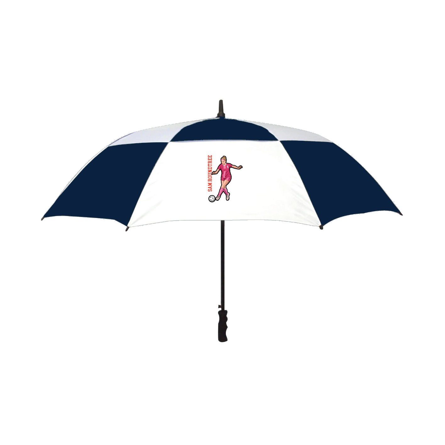 Golf Umbrella — Name Vertical in Navy