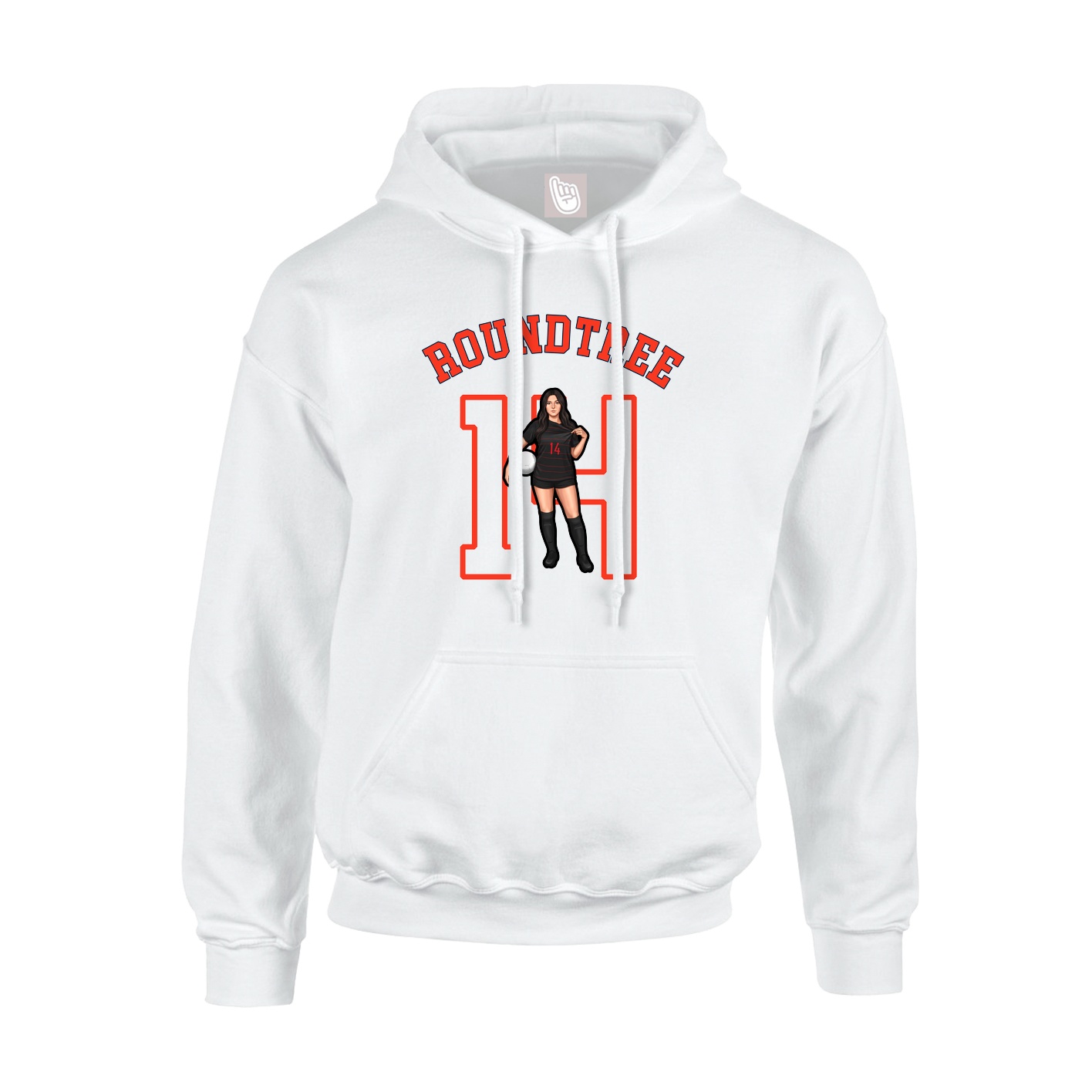 Hoodie — Shirsey Arch in White