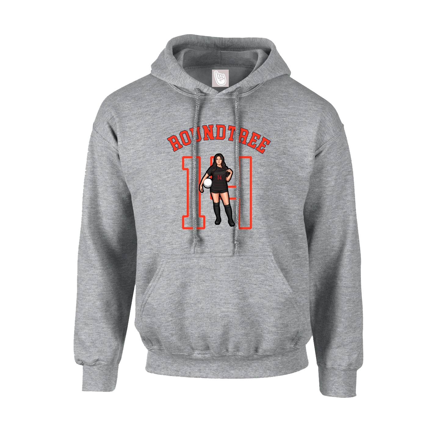 Youth Hoodie — Shirsey Arch in Grey