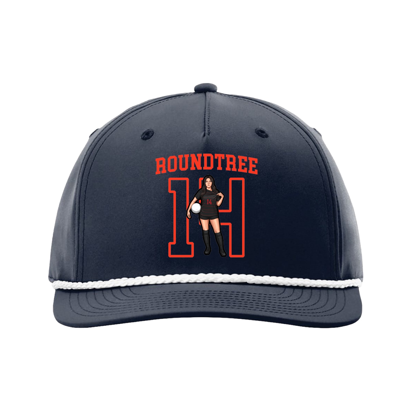 Five-Panel Classic Rope Cap — Shirsey in Navy
