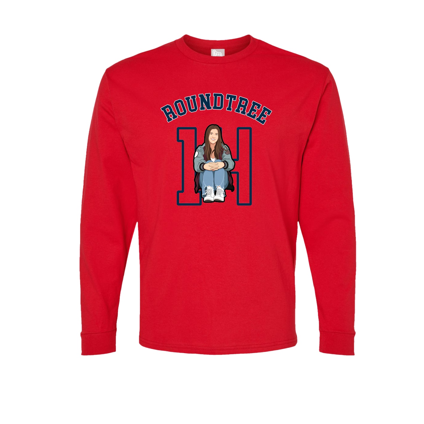 Long Sleeve Tee — Shirsey Arch in Red