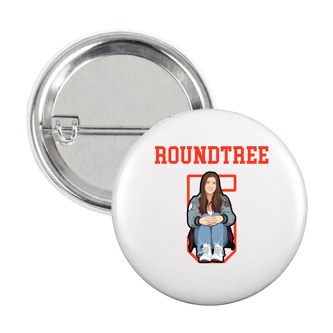 Game Day Button — Shirsey in White