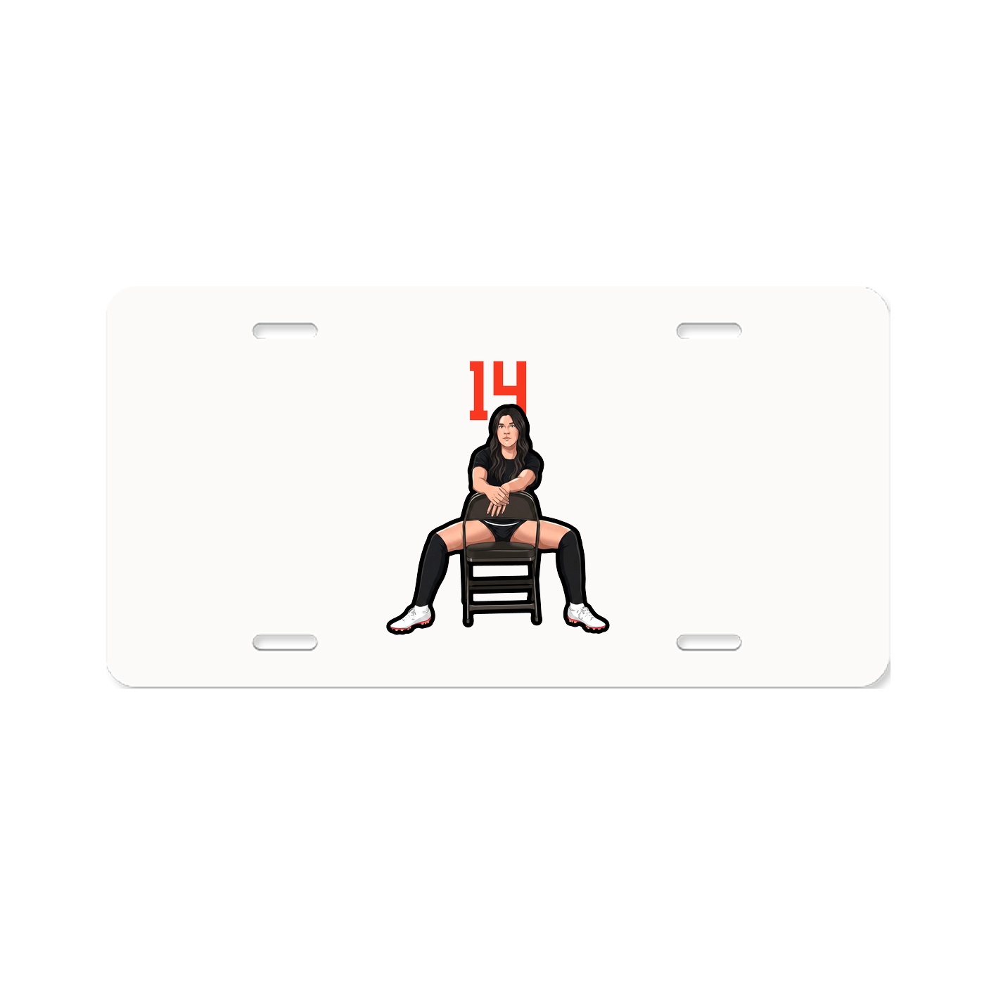 License Plate — Number Top in Classic