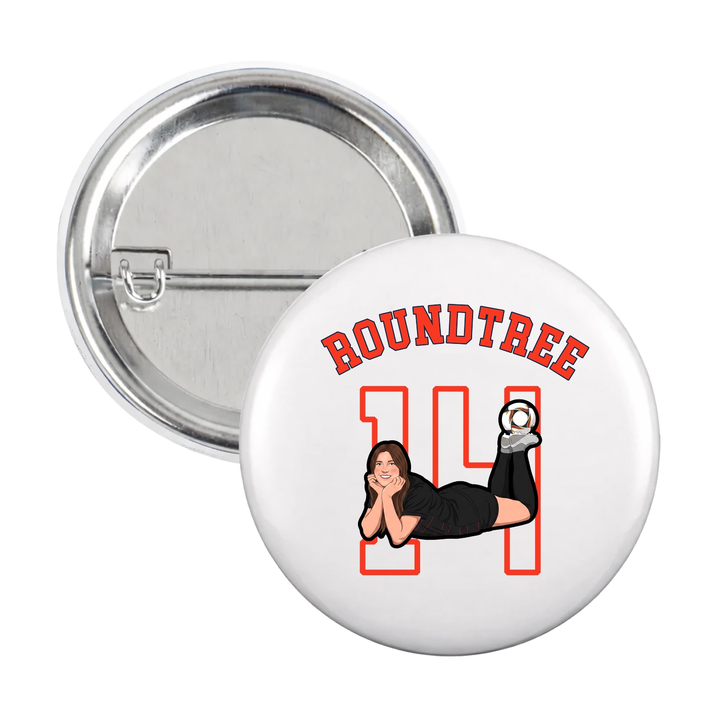 Game Day Button — Shirsey Arch in White