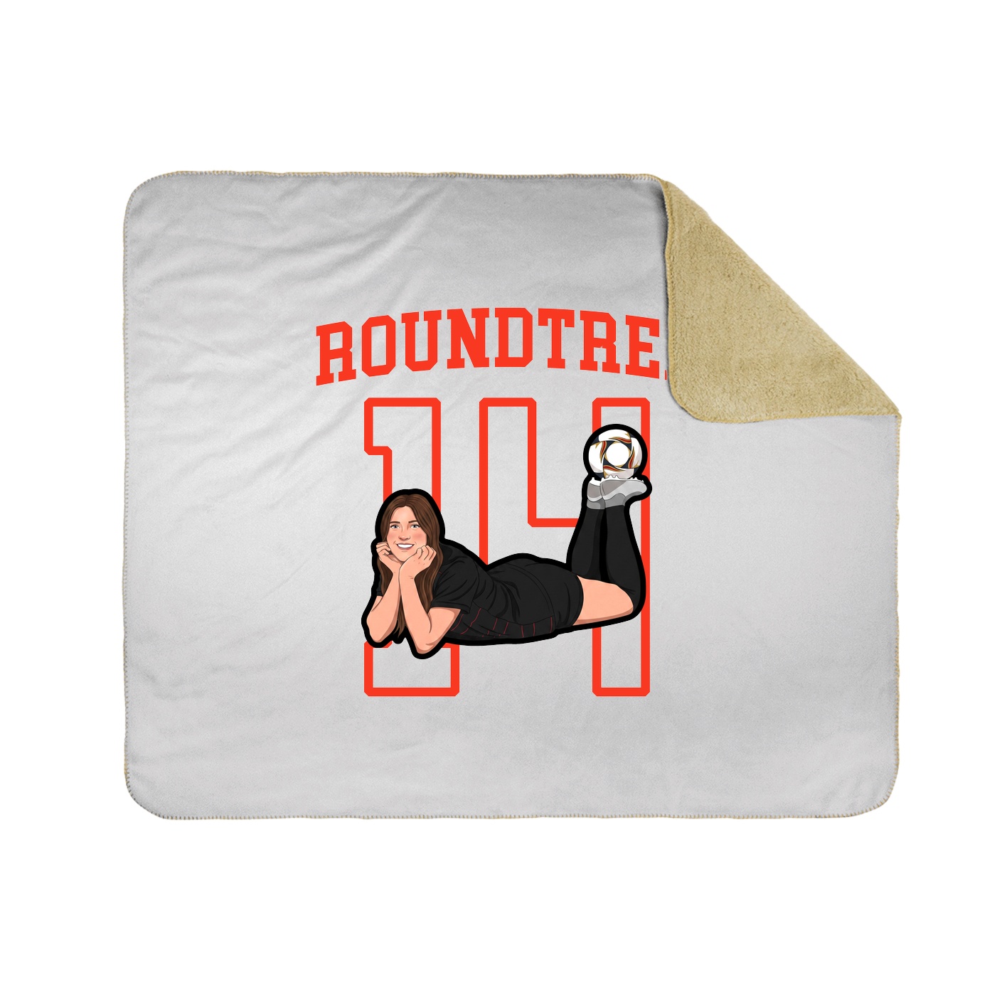 50x60 Sherpa Lined Throw Blanket