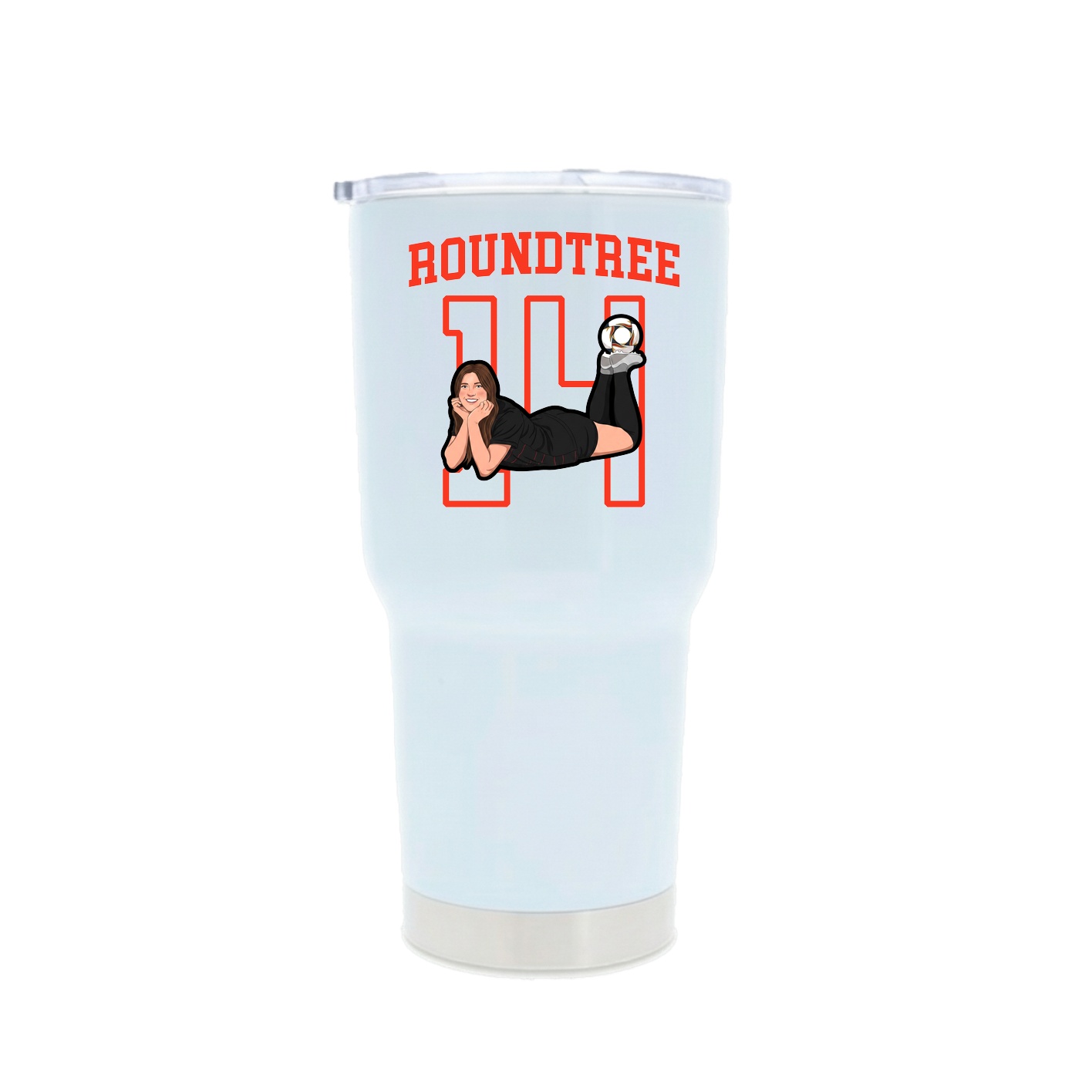 30oz Stainless Steel Tumbler — Shirsey in White