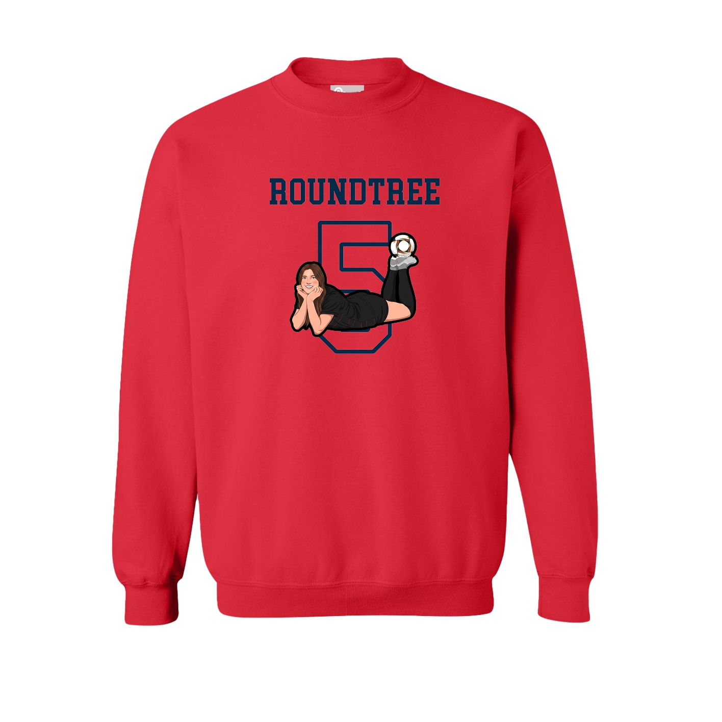 Fleece Crew — Shirsey in Red