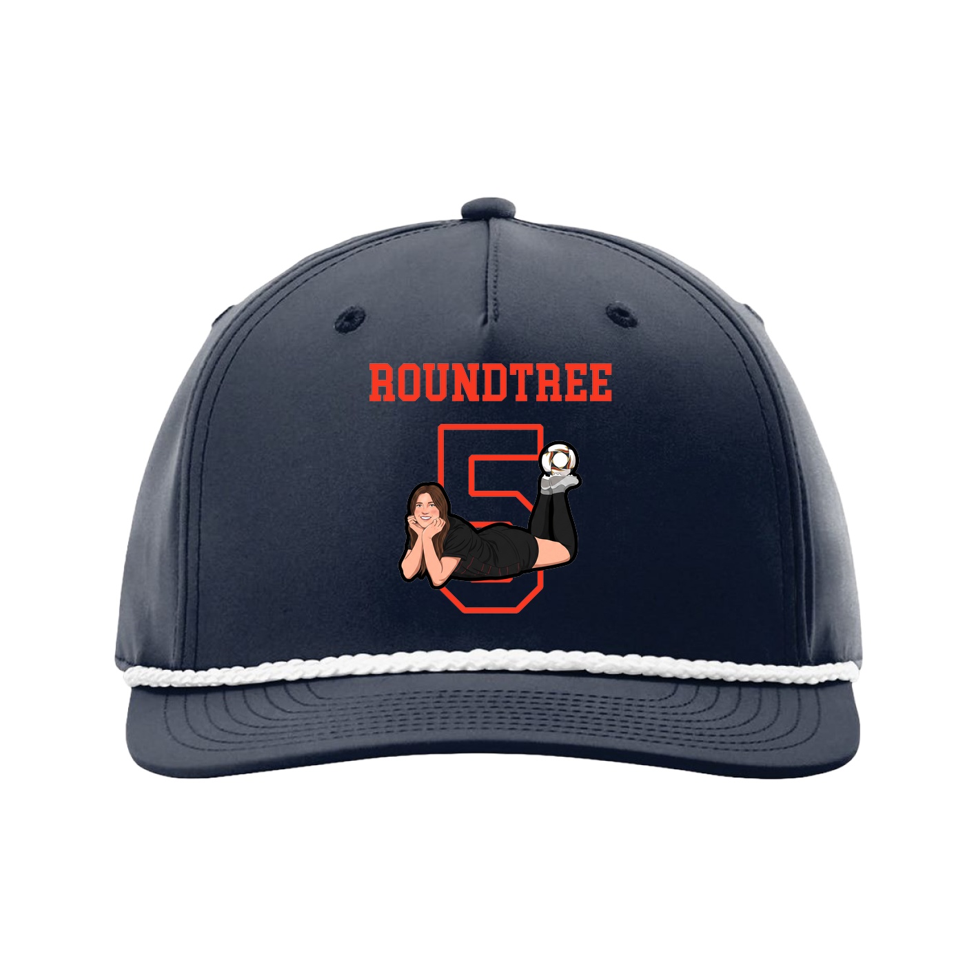 Five-Panel Classic Rope Cap — Shirsey in Navy