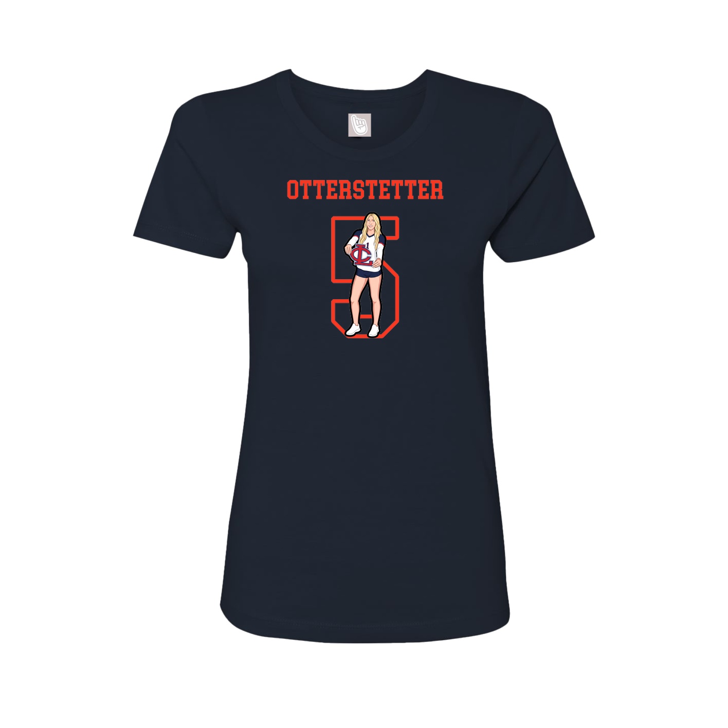 Fitted Women's Tee — Shirsey in Navy