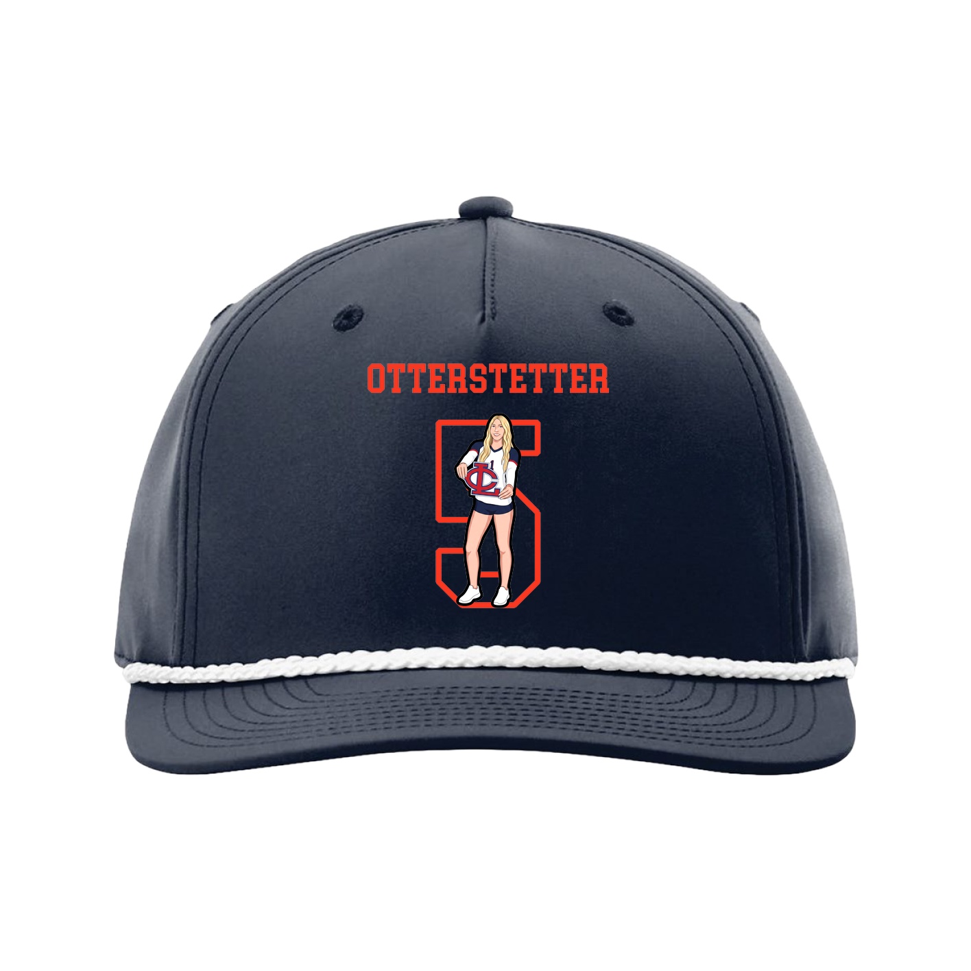 Five-Panel Classic Rope Cap — Shirsey in Navy