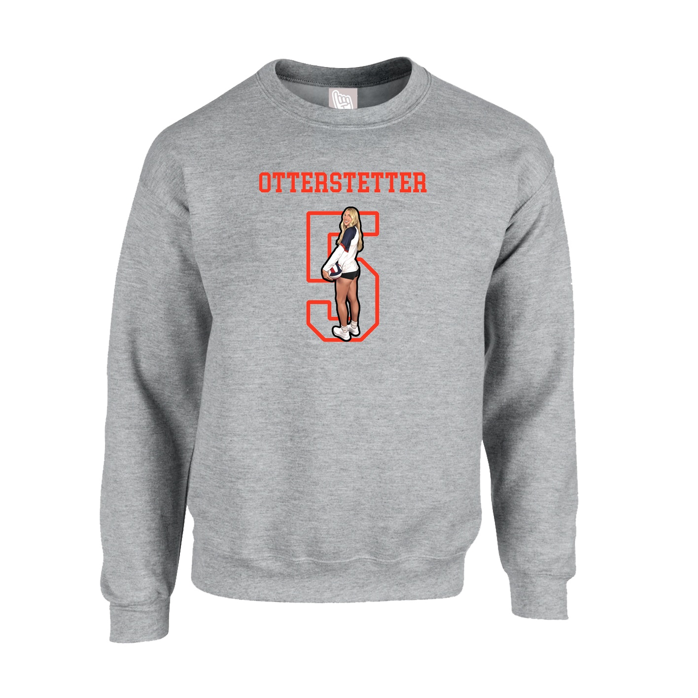 Fleece Crew — Shirsey in Grey
