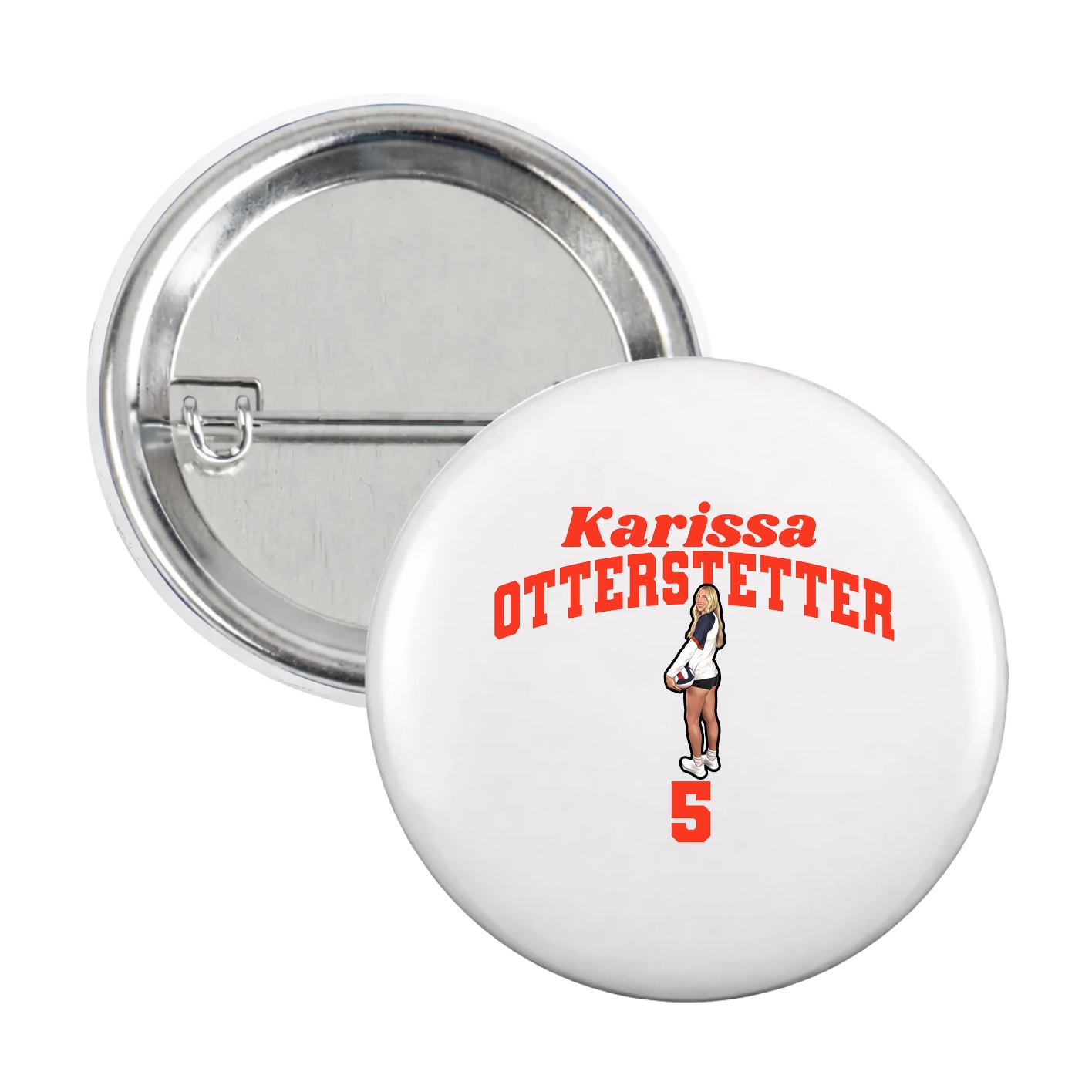 Game Day Button — Signature Arch in White