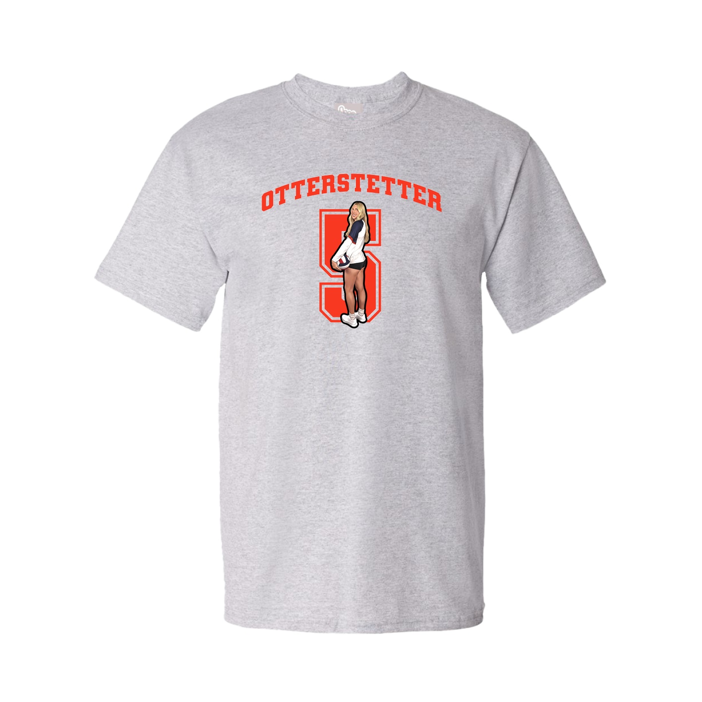 Youth Tee — Number in Grey
